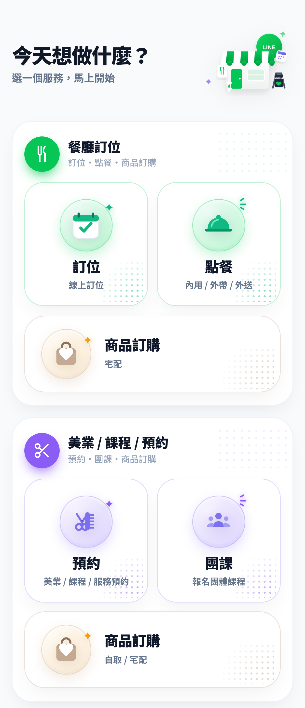 消費者入口選擇頁
